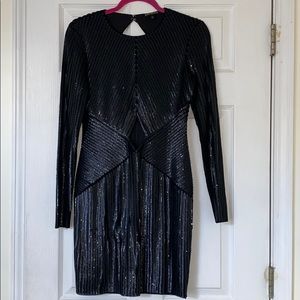 Black Sequin Dress